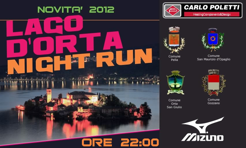 Domani si corre la Lago d’Orta NIght Run